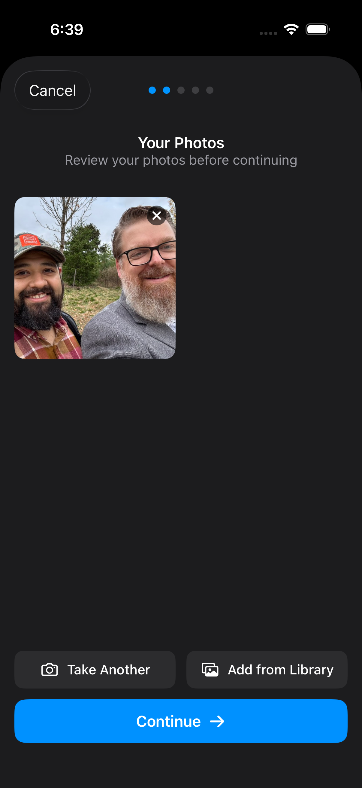 Camera capture to photo preview - frame 2