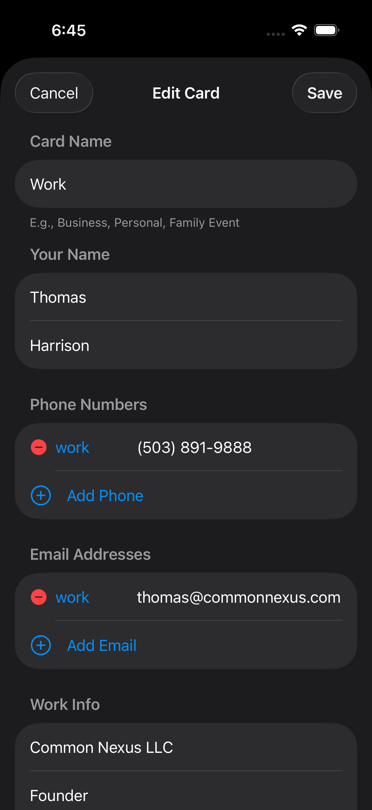 Create and customize share cards