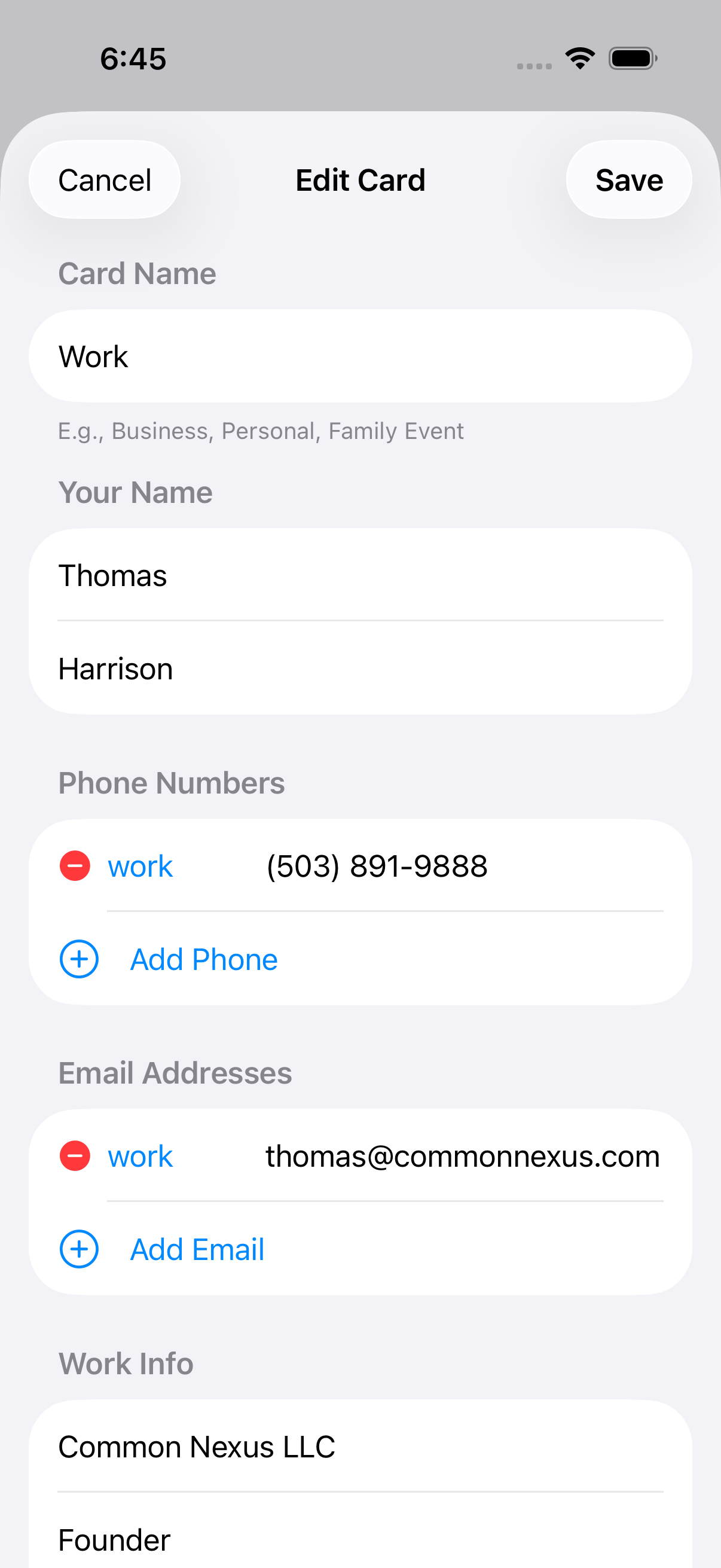 Create and customize share cards