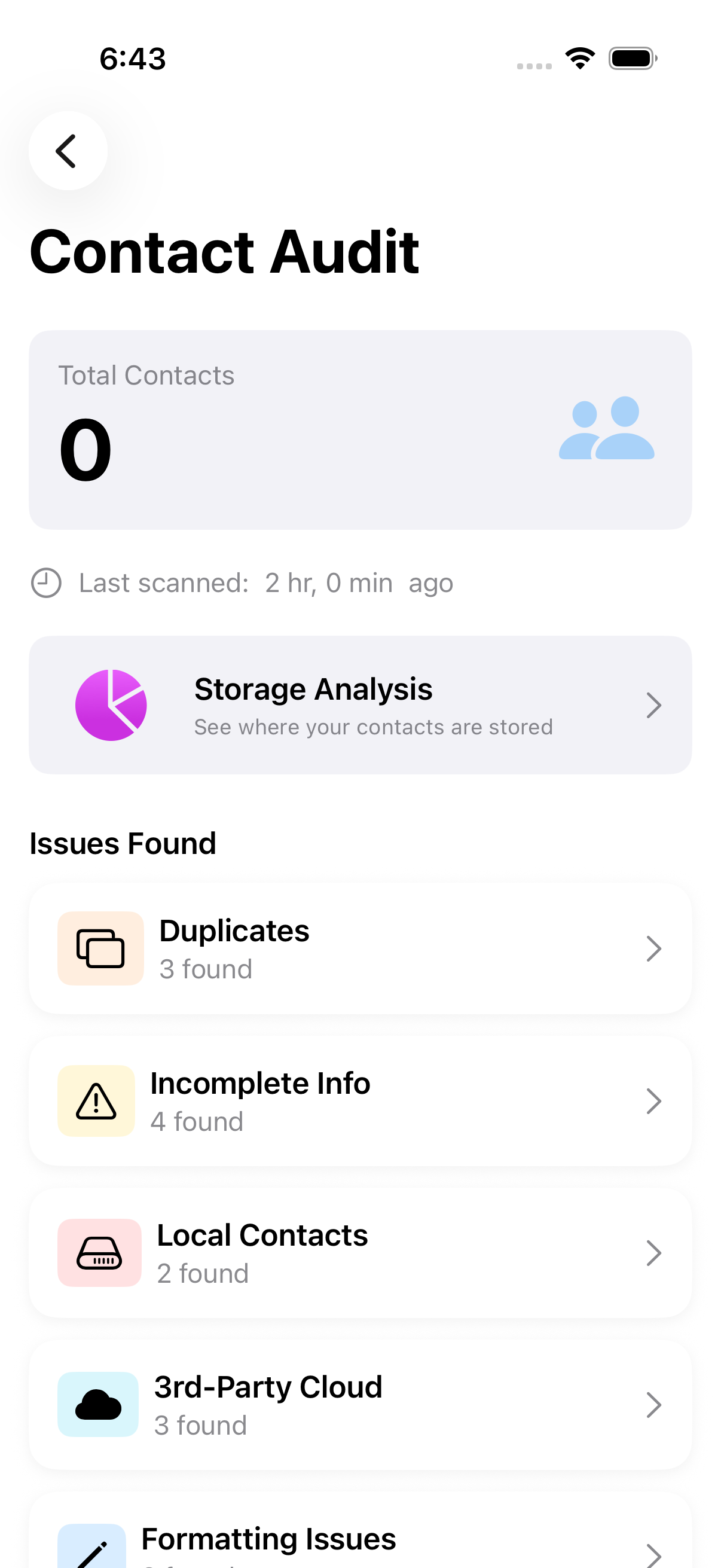Contact quality audit overview